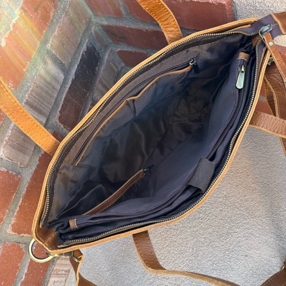 🆕Montana Hudson EVA Zip Firm Genuine Leather Handmade Laptop Tote - Picture 11 of 11